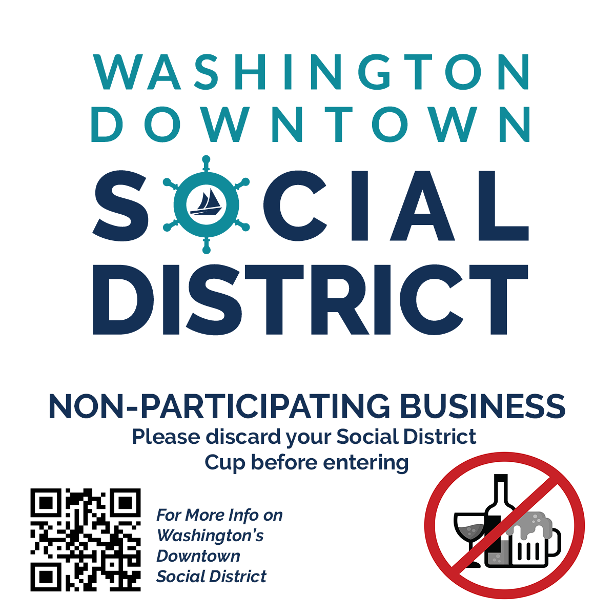 Nonparticipating Business Sticker